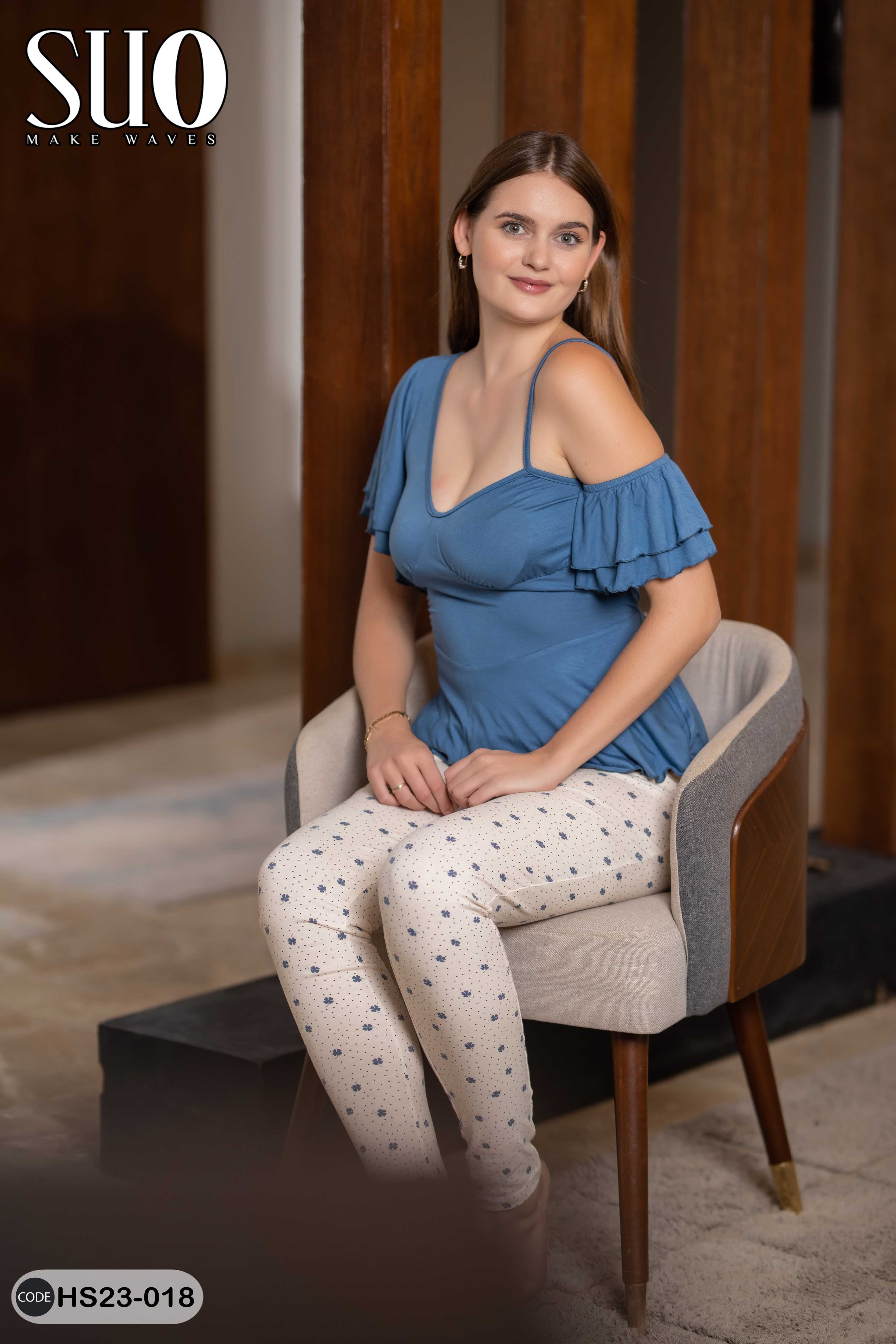 2 PCS PIJAMA SET-Burgundy