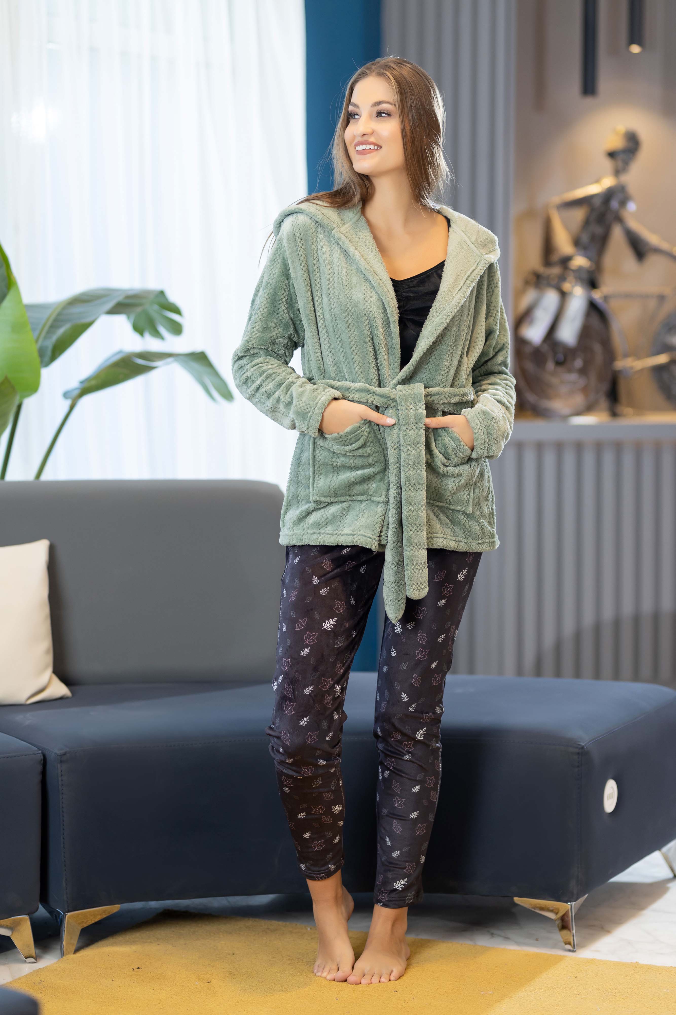 بيجامة بولار 3 قطع