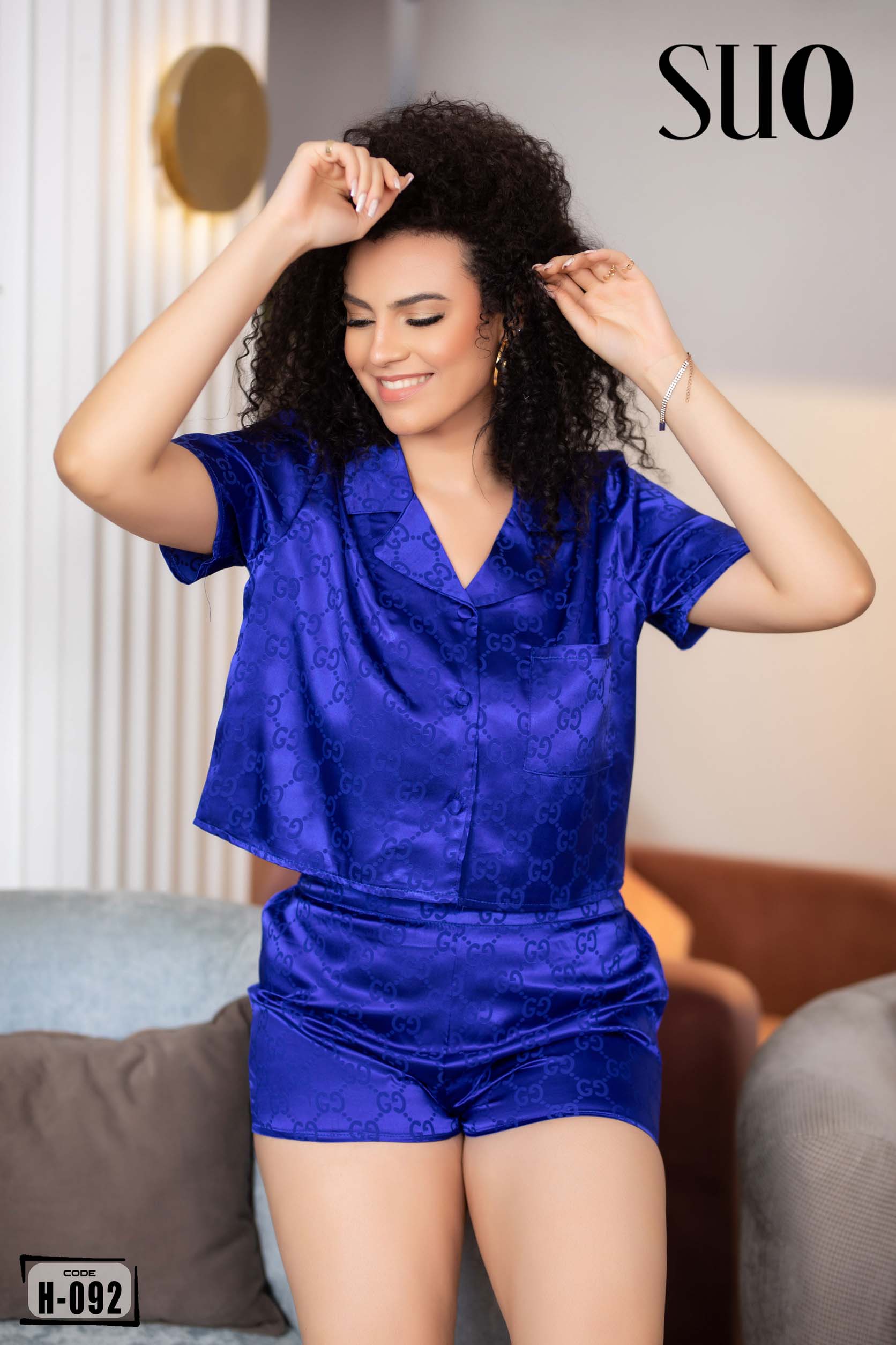 Pijama set Engraved Fabric with Cool Pattern